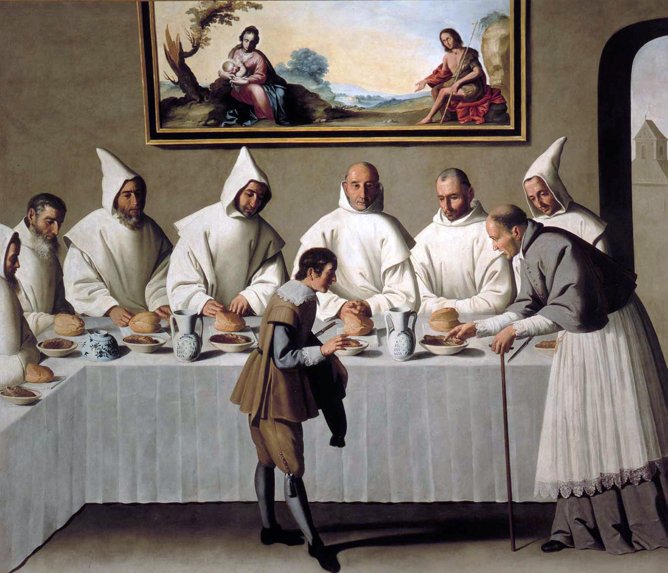 Zurbarán (1598-1664), St Hugo in the refectory