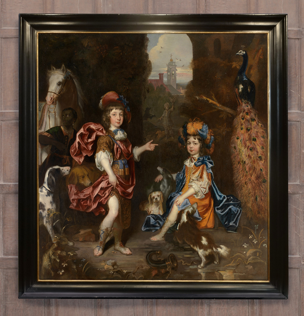 Jacob Huysmans (1633-80), 1st Earl of Lichfield & wife as children, 1674, o/c, 188.6 x 177.7 cm, NGV, Melbourne 